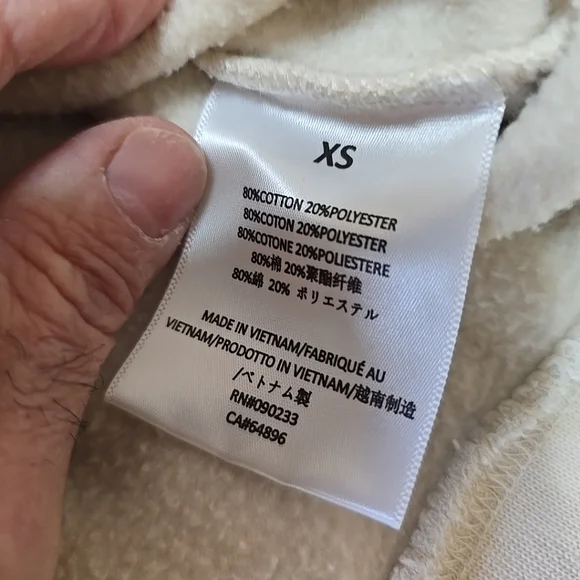 Fear of God Essentials Cream Hoodie Unisex Adult Size XS Some Flaws See Pics - Picture 14 of 14